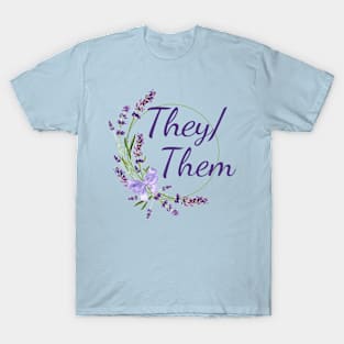 Floral They/Them T-Shirt